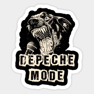 depeche ll beast scream Sticker